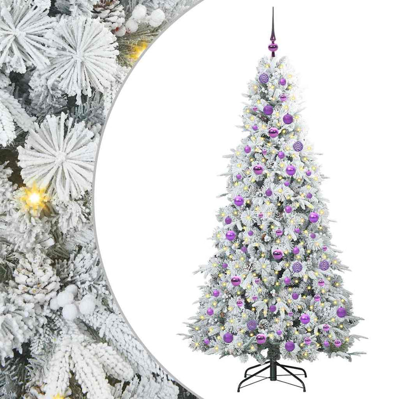 ギャラリービューアに画像をロードする, Vidaxl kunstmatige inklapbare kerstboom wit 180 cm pe en pvc
