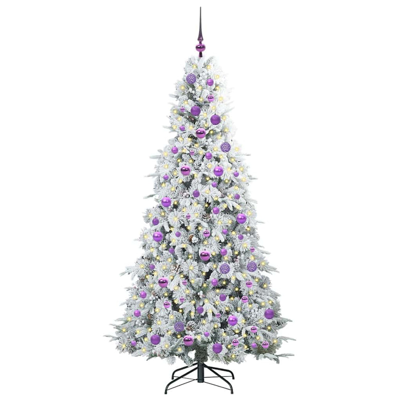 ギャラリービューアに画像をロードする, Vidaxl kunstmatige inklapbare kerstboom wit 180 cm pe en pvc
