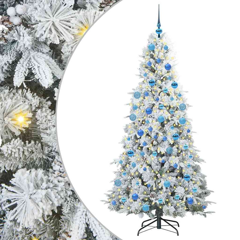 ギャラリービューアに画像をロードする, Vidaxl kunstmatige inklapbare kerstboom wit 180 cm pe en pvc
