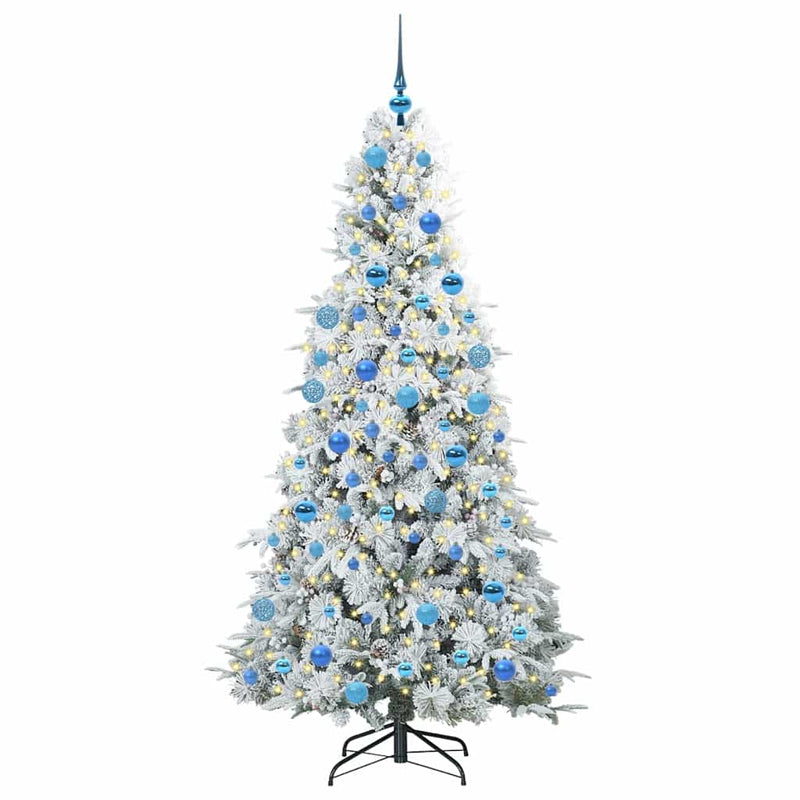 ギャラリービューアに画像をロードする, Vidaxl kunstmatige inklapbare kerstboom wit 180 cm pe en pvc
