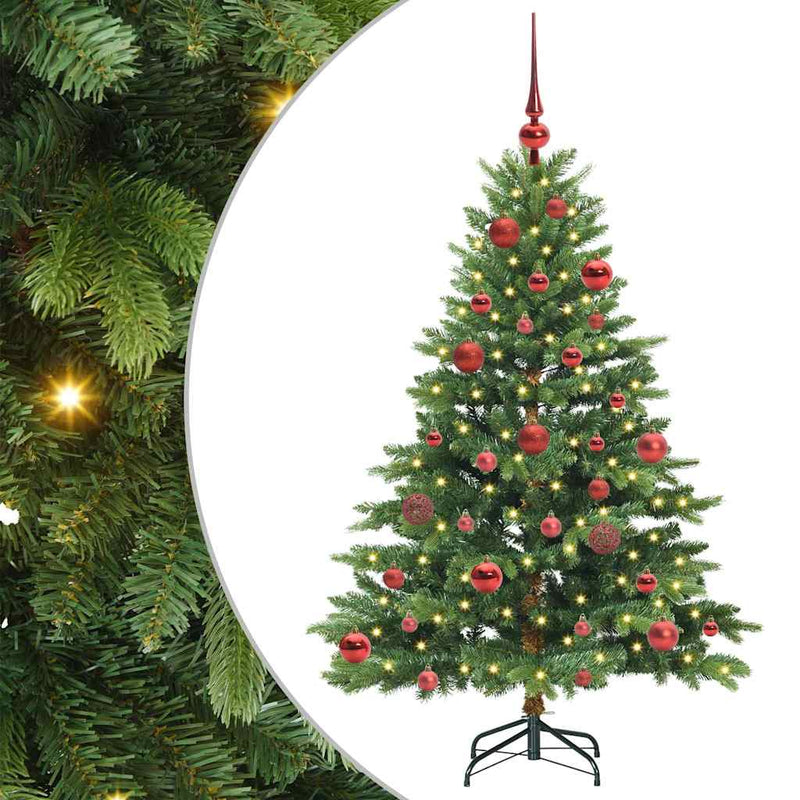 Afbeelding laden in galerijviewer, Vidaxl kunstkerstboom met 150 led met standaard groen 150 cm pe en pvc
