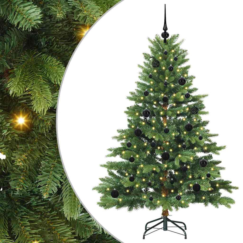Afbeelding laden in galerijviewer, Vidaxl kunstkerstboom met 150 led met standaard groen 150 cm pe en pvc
