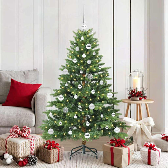 Vidaxl kunstkerstboom met 150 led met standaard groen 150 cm pe en pvc