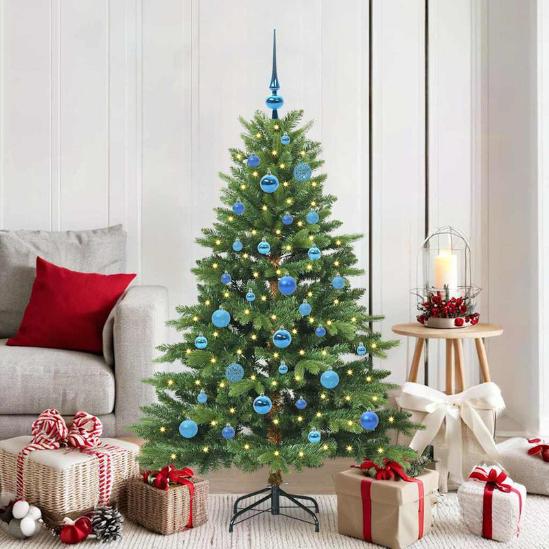 ギャラリービューアに画像をロードする, Vidaxl kunstkerstboom met 150 led met standaard groen 150 cm pe en pvc
