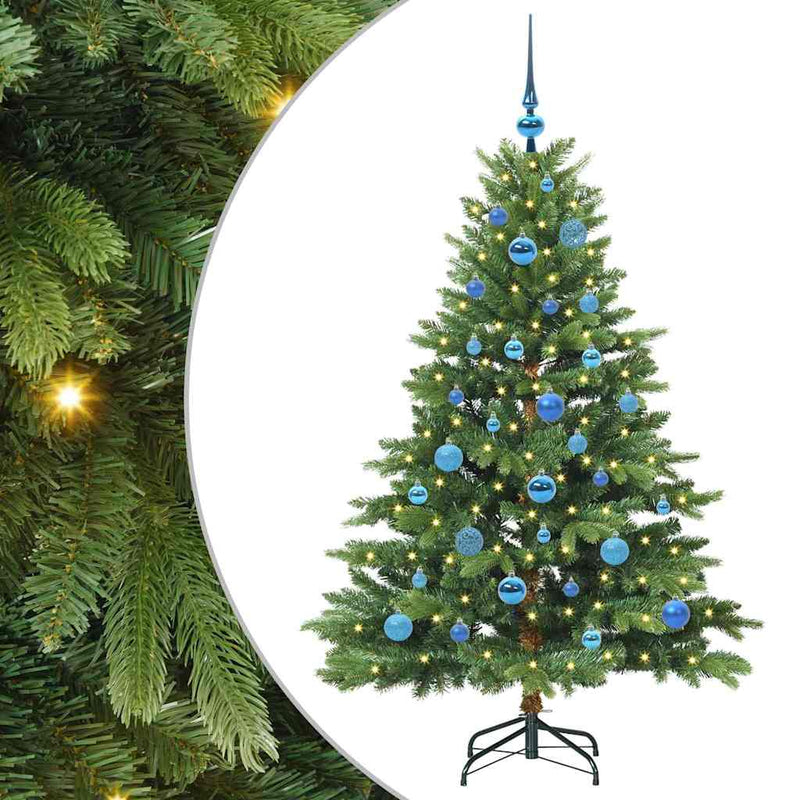 ギャラリービューアに画像をロードする, Vidaxl kunstkerstboom met 150 led met standaard groen 150 cm pe en pvc
