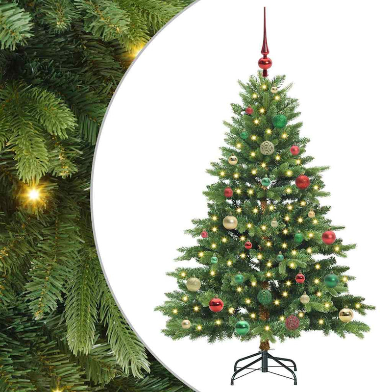 ギャラリービューアに画像をロードする, Vidaxl kunstkerstboom met 150 led met standaard groen 150 cm pe en pvc
