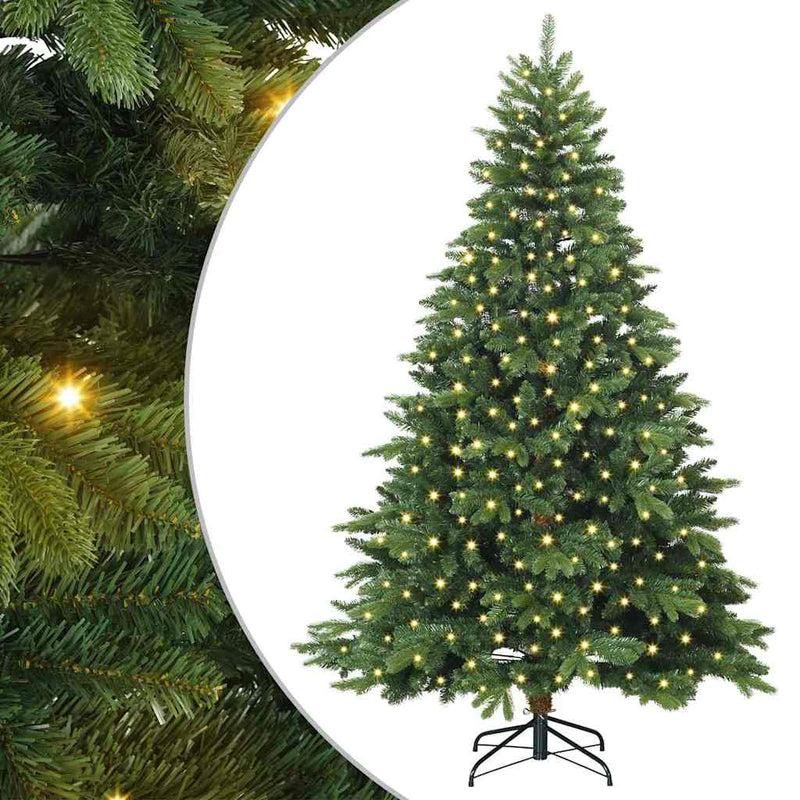 ギャラリービューアに画像をロードする, Vidaxl kunstkerstboom met 300 led met standaard groen 180 cm pe en pvc

