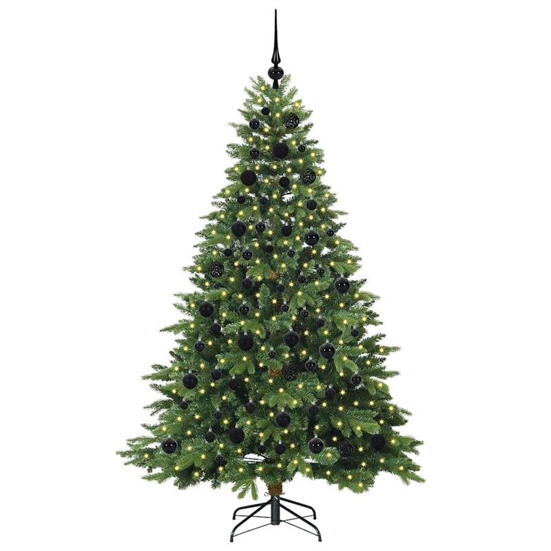 ギャラリービューアに画像をロードする, Vidaxl kunstkerstboom met 300 led met standaard groen 180 cm pe en pvc
