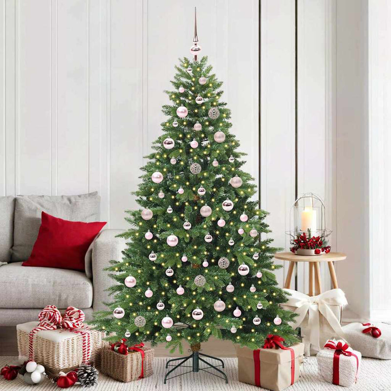 ギャラリービューアに画像をロードする, Vidaxl kunstkerstboom met 300 led met standaard groen 180 cm pe en pvc
