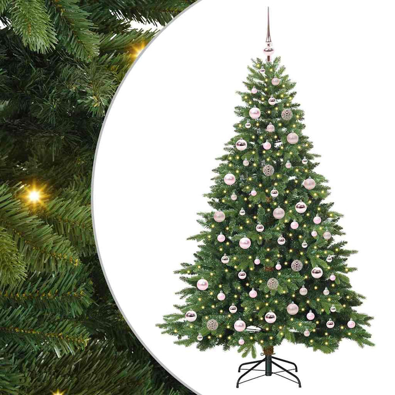 ギャラリービューアに画像をロードする, Vidaxl kunstkerstboom met 300 led met standaard groen 180 cm pe en pvc
