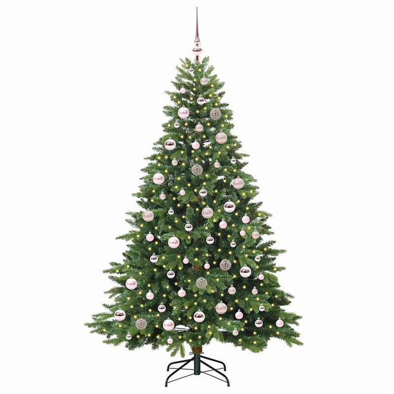 ギャラリービューアに画像をロードする, Vidaxl kunstkerstboom met 300 led met standaard groen 180 cm pe en pvc
