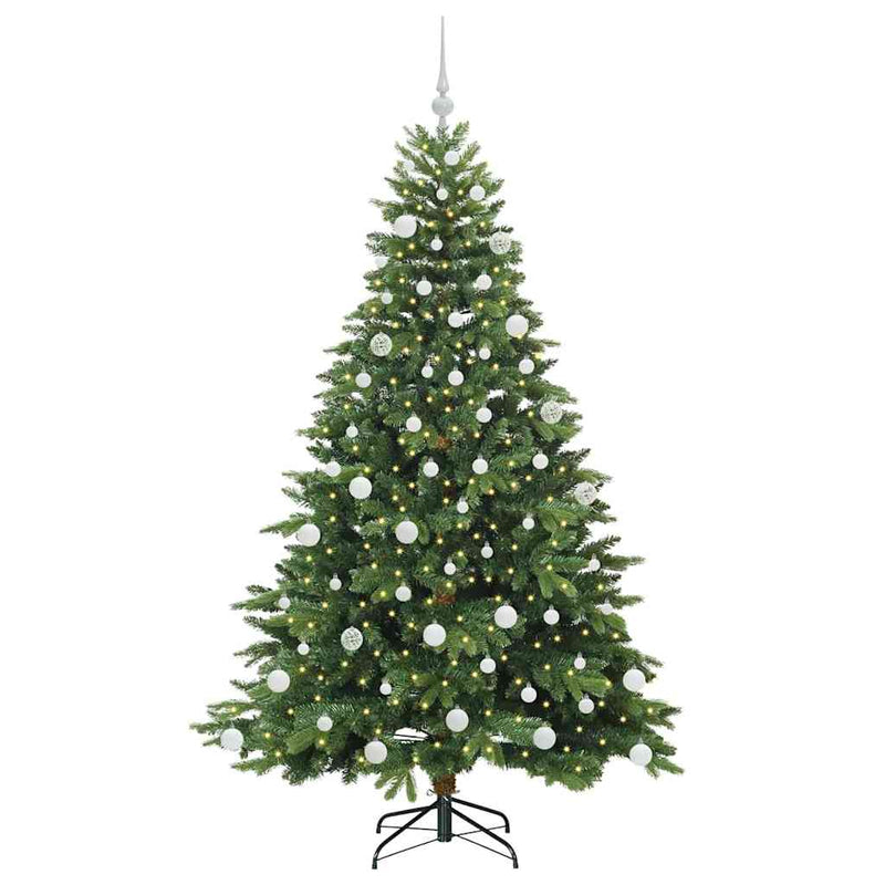 ギャラリービューアに画像をロードする, Vidaxl kunstkerstboom met 300 led met standaard groen 180 cm pe en pvc
