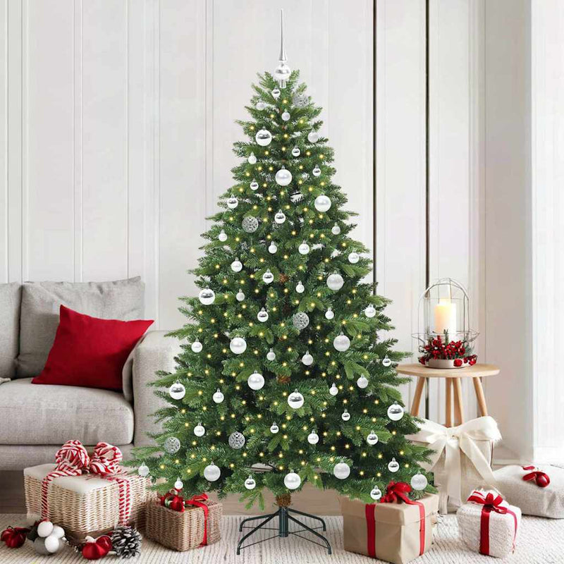 ギャラリービューアに画像をロードする, Vidaxl kunstkerstboom met 300 led met standaard groen 180 cm pe en pvc

