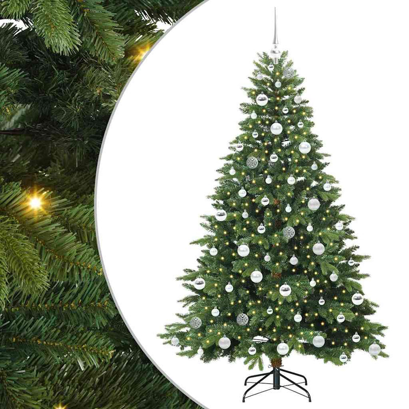 ギャラリービューアに画像をロードする, Vidaxl kunstkerstboom met 300 led met standaard groen 180 cm pe en pvc
