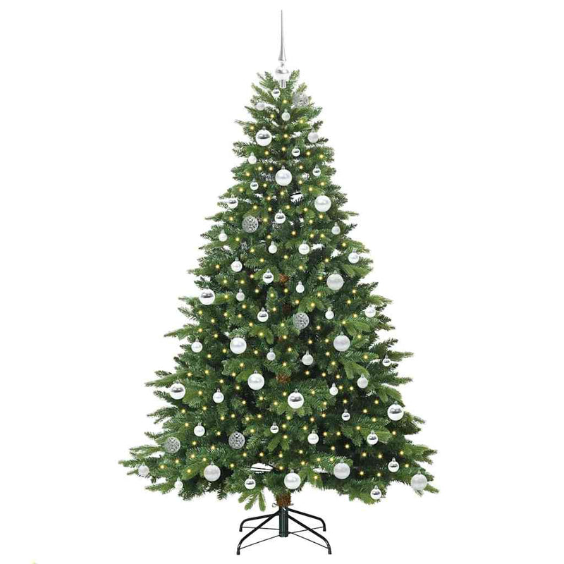 ギャラリービューアに画像をロードする, Vidaxl kunstkerstboom met 300 led met standaard groen 180 cm pe en pvc
