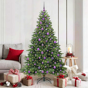 Vidaxl kunstkerstboom met 300 led met standaard groen 180 cm pe en pvc