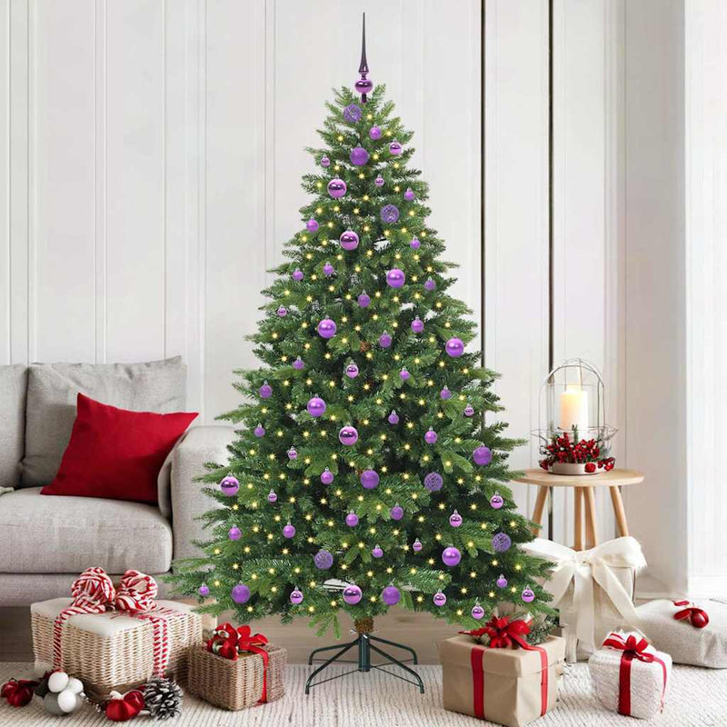 ギャラリービューアに画像をロードする, Vidaxl kunstkerstboom met 300 led met standaard groen 180 cm pe en pvc
