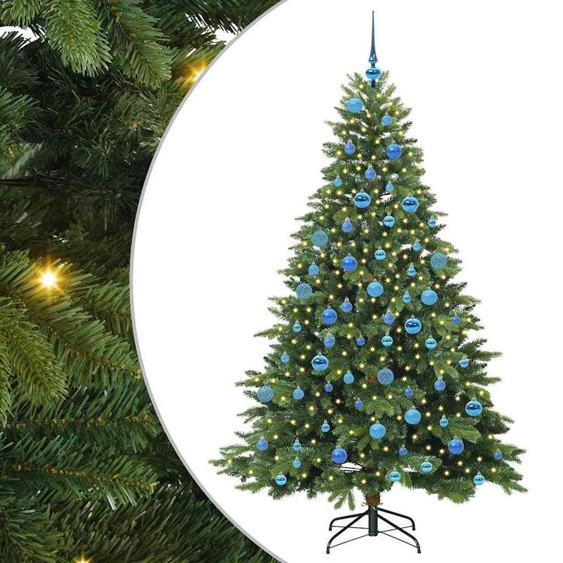ギャラリービューアに画像をロードする, Vidaxl kunstkerstboom met 300 led met standaard groen 180 cm pe en pvc
