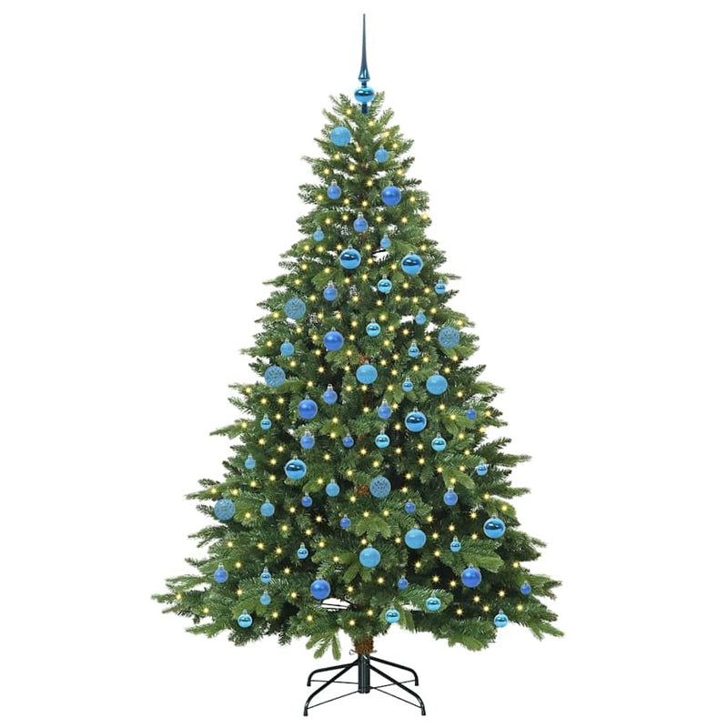 ギャラリービューアに画像をロードする, Vidaxl kunstkerstboom met 300 led met standaard groen 180 cm pe en pvc
