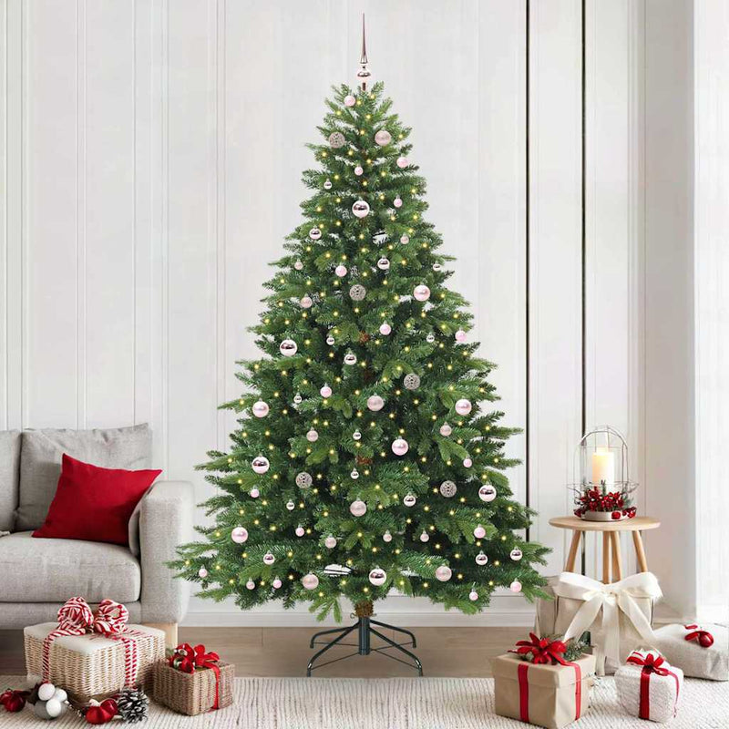 ギャラリービューアに画像をロードする, Vidaxl kunstkerstboom met 300 led met standaard groen 210 cm pe en pvc
