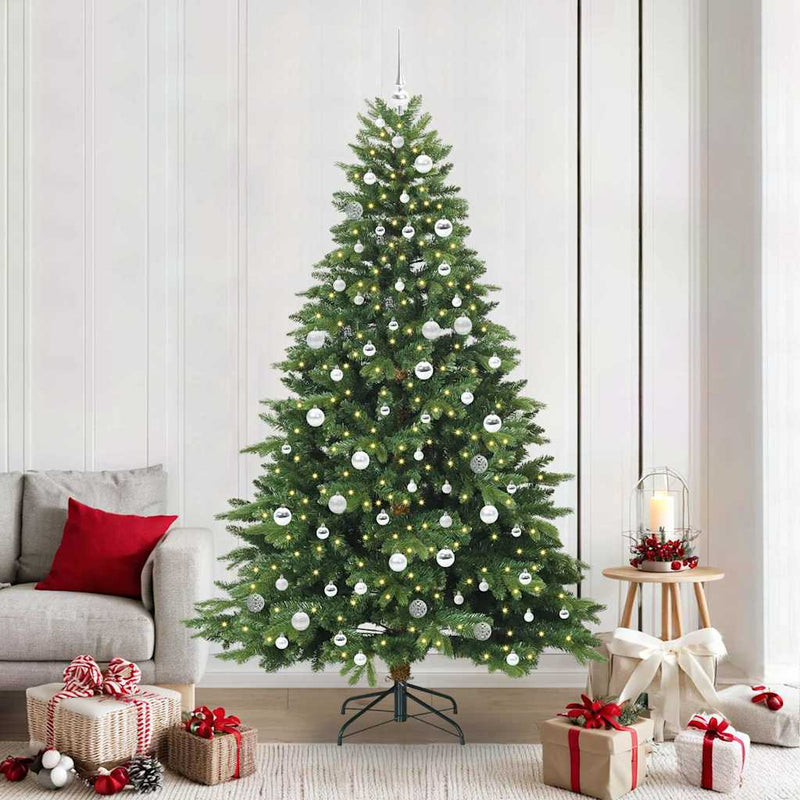 ギャラリービューアに画像をロードする, Vidaxl kunstkerstboom met 300 led met standaard groen 210 cm pe en pvc

