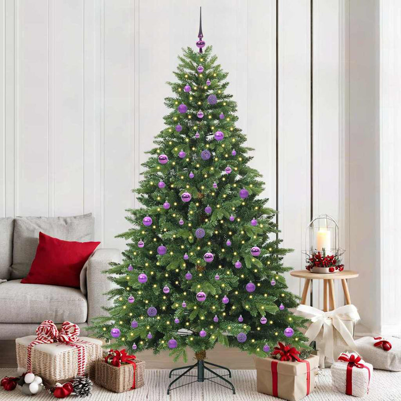 ギャラリービューアに画像をロードする, Vidaxl kunstkerstboom met 300 led met standaard groen 210 cm pe en pvc

