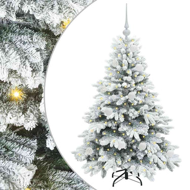 Vidaxl kunstkerstboom met 150 led met standaard wit 120 cm pe en pvc
