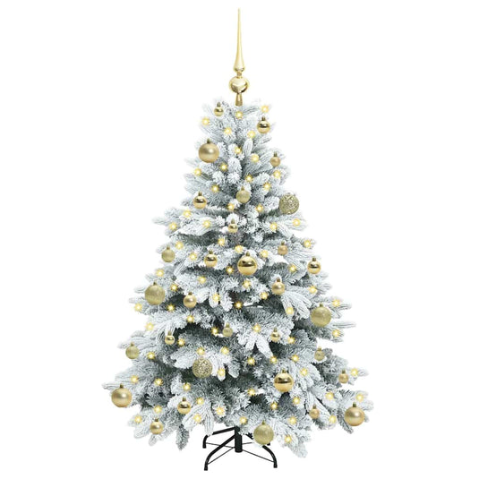Vidaxl kunstkerstboom met 150 led met standaard wit 120 cm pe en pvc