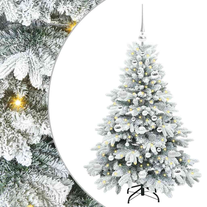 ギャラリービューアに画像をロードする, Vidaxl kunstkerstboom met 150 led met standaard wit 120 cm pe en pvc
