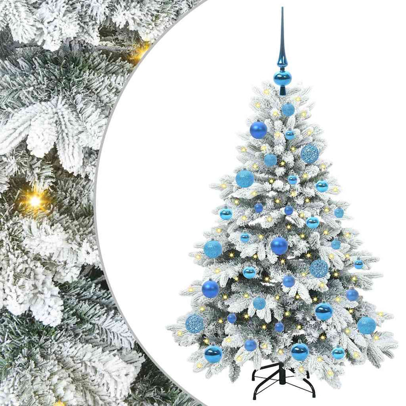 ギャラリービューアに画像をロードする, Vidaxl kunstkerstboom met 150 led met standaard wit 120 cm pe en pvc
