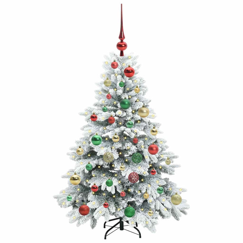 ギャラリービューアに画像をロードする, Vidaxl kunstkerstboom met 150 led met standaard wit 120 cm pe en pvc
