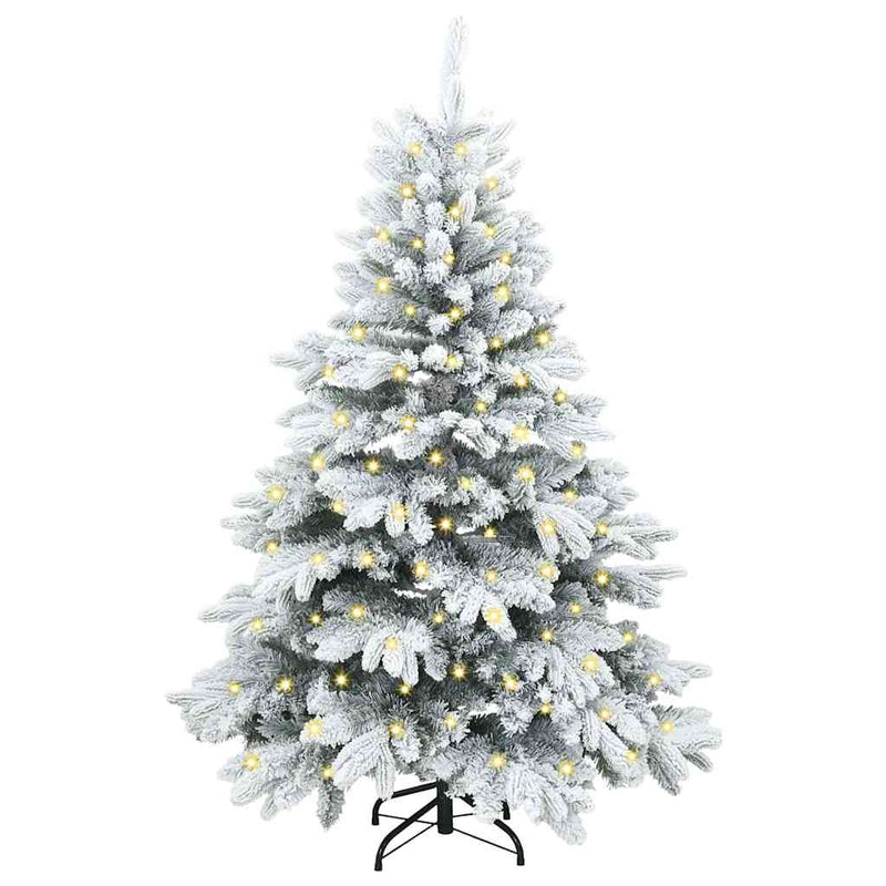 Chargez l'image dans la visionneuse de la galerie, Vidaxl kunstkerstboom met 150 led met standaard wit 150 cm pe en pvc
