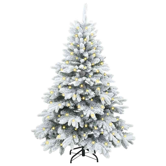 Vidaxl kunstkerstboom met 150 led met standaard wit 150 cm pe en pvc