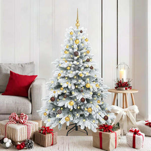 Vidaxl kunstkerstboom met 150 led met standaard wit 150 cm pe en pvc