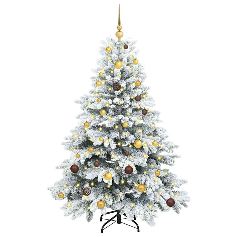 ギャラリービューアに画像をロードする, Vidaxl kunstkerstboom met 150 led met standaard wit 150 cm pe en pvc
