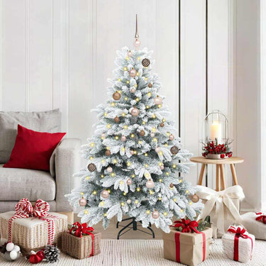 Vidaxl kunstkerstboom met 150 led met standaard wit 150 cm pe en pvc