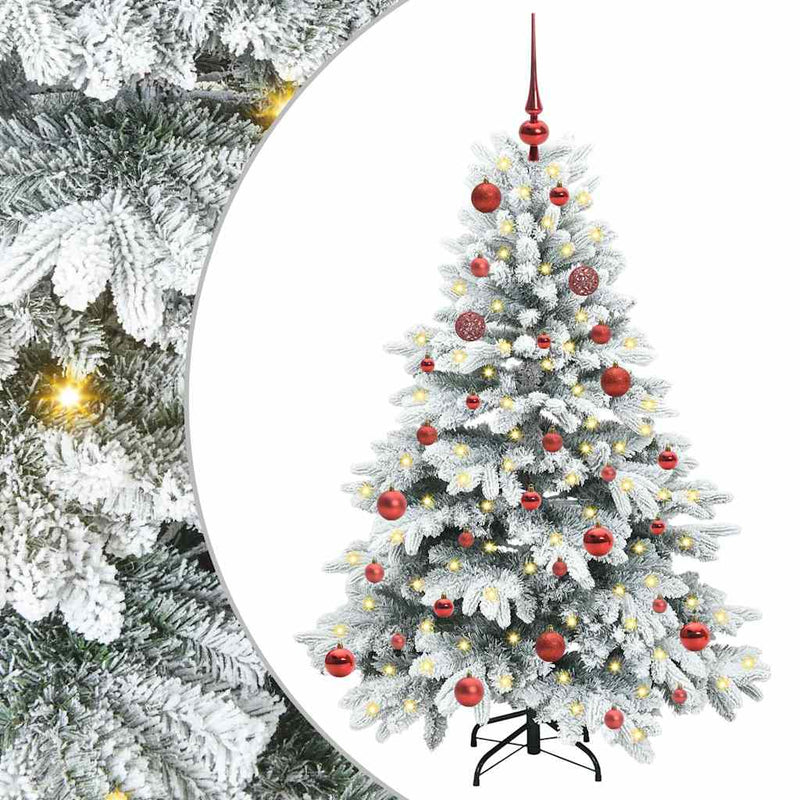 ギャラリービューアに画像をロードする, Vidaxl kunstkerstboom met 150 led met standaard wit 150 cm pe en pvc
