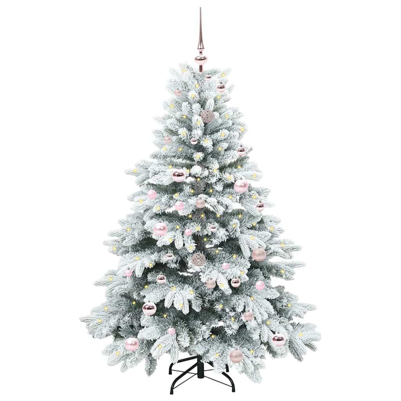ギャラリービューアに画像をロードする, Vidaxl kunstkerstboom met 150 led met standaard wit 150 cm pe en pvc
