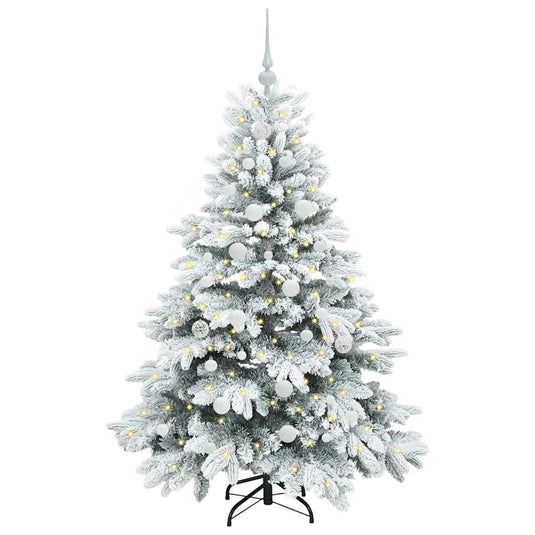 Vidaxl kunstkerstboom met 150 led met standaard wit 150 cm pe en pvc