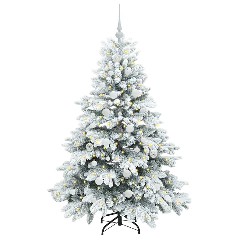 ギャラリービューアに画像をロードする, Vidaxl kunstkerstboom met 150 led met standaard wit 150 cm pe en pvc
