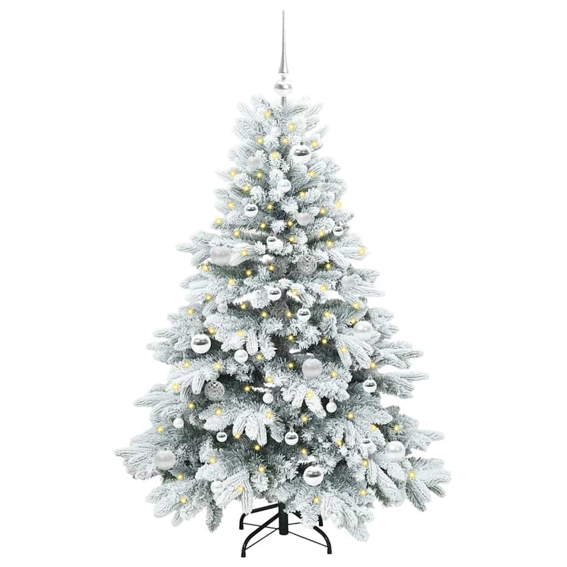 ギャラリービューアに画像をロードする, Vidaxl kunstkerstboom met 150 led met standaard wit 150 cm pe en pvc

