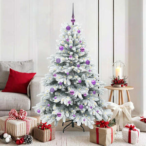 Vidaxl kunstkerstboom met 150 led met standaard wit 150 cm pe en pvc