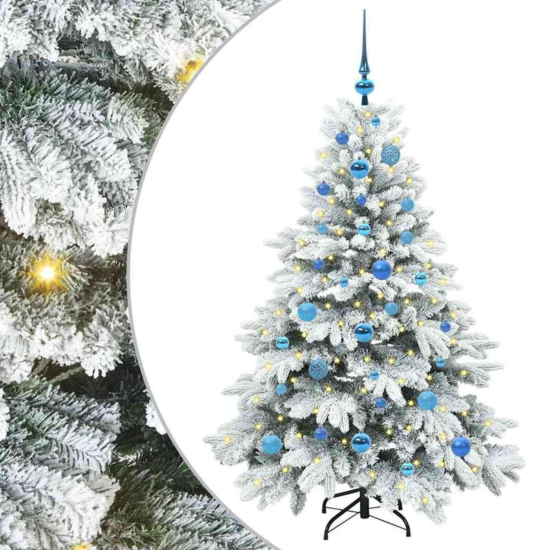ギャラリービューアに画像をロードする, Vidaxl kunstkerstboom met 150 led met standaard wit 150 cm pe en pvc
