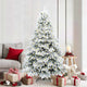 Vidaxl kunstkerstboom met 300 led met standaard wit 180 cm pe en pvc