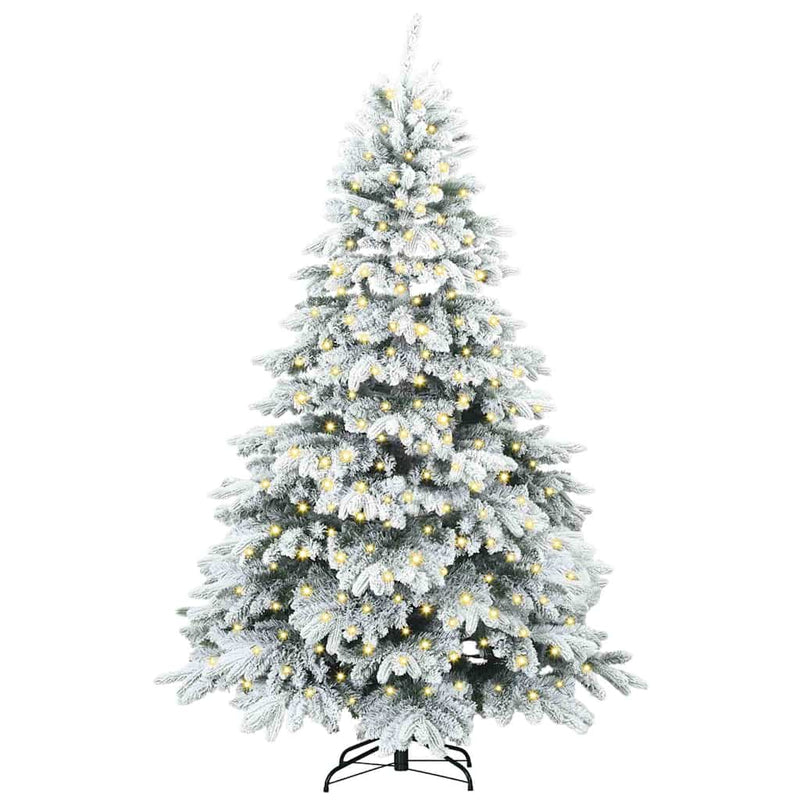 Chargez l'image dans la visionneuse de la galerie, Vidaxl kunstkerstboom met 300 led met standaard wit 180 cm pe en pvc
