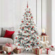 Vidaxl kunstkerstboom met 300 led met standaard wit 180 cm pe en pvc