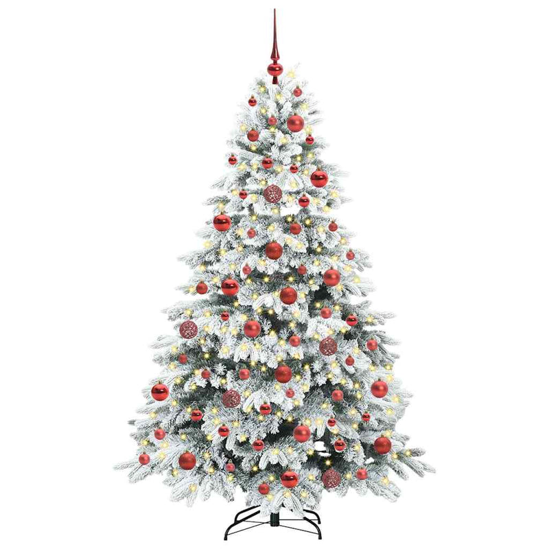 ギャラリービューアに画像をロードする, Vidaxl kunstkerstboom met 300 led met standaard wit 180 cm pe en pvc
