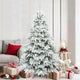 Vidaxl kunstkerstboom met 300 led met standaard wit 180 cm pe en pvc