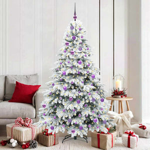 Vidaxl kunstkerstboom met 300 led met standaard wit 180 cm pe en pvc