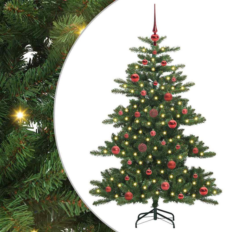 ギャラリービューアに画像をロードする, Vidaxl kunstmatige inklapbare kerstboom groen 150 cm pvc en staal
